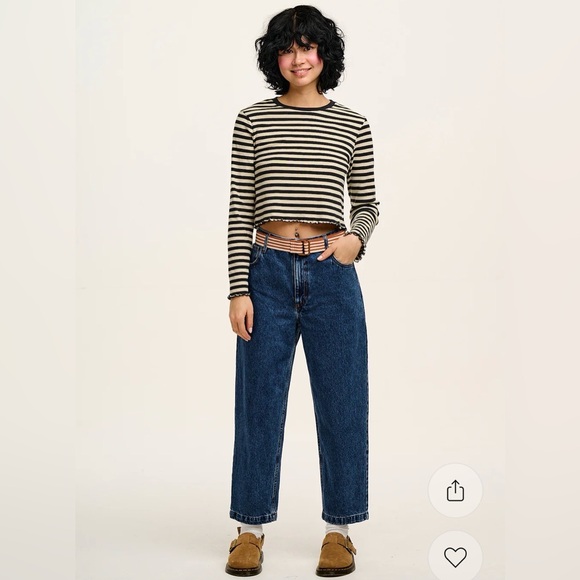 Lucy & Yak Drew cropped jeans size 34 - Picture 1 of 4